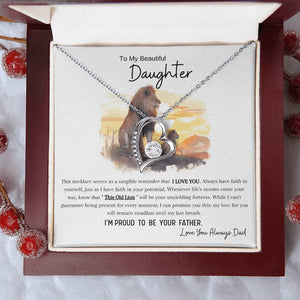 Forever Love Daughter Heart Necklace Keepsake