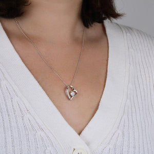 Forever Love Daughter Heart Necklace Keepsake