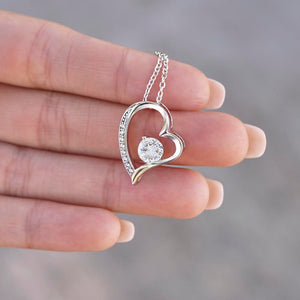 Forever Love Daughter Heart Necklace Keepsake