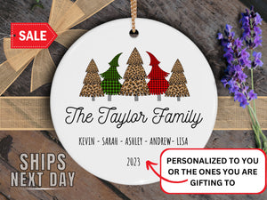 Personalized Family Christmas Ornament