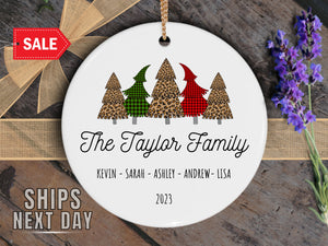 Personalized Family Christmas Ornament