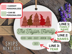 Personalized Family Christmas Ornament